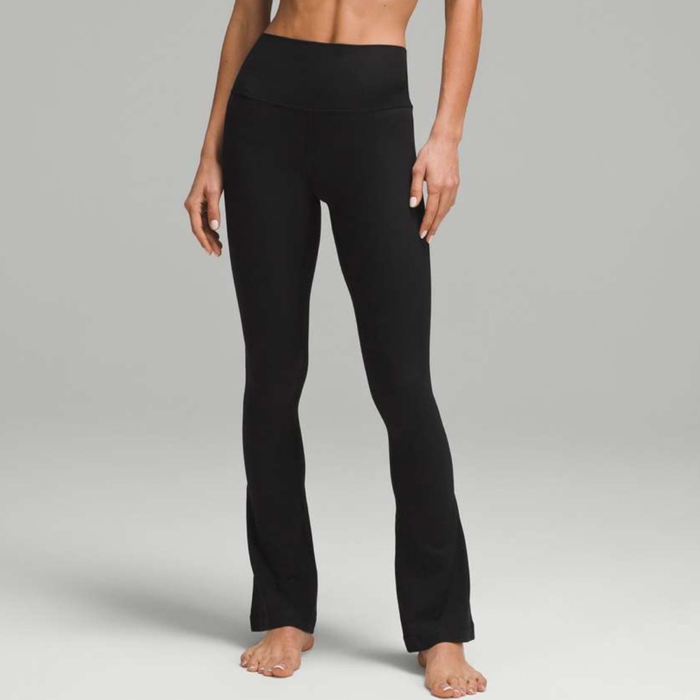 Brand new lululemon align mini flare black ribbed leggings size 6 regular
